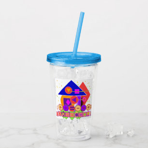 Number, Symbols, Shapes Acrylic Tumbler