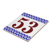 Number Tile honycomb border (Side)