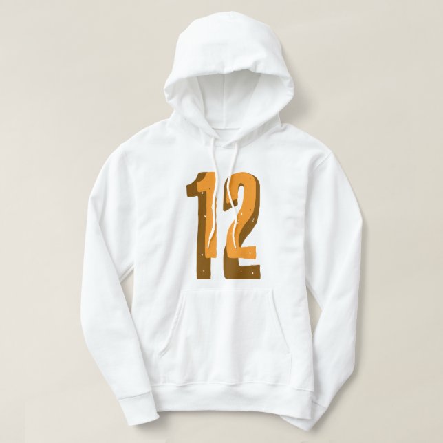 Number twelve hoodie (Design Front)