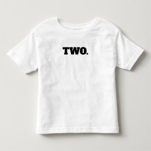 Number Two 2nd Birthday Toddler T-shirt