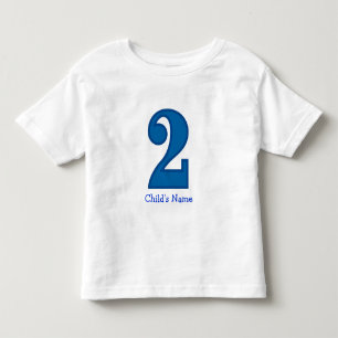 number two boy, Child's Name Toddler T-shirt