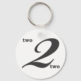 Number two keychain