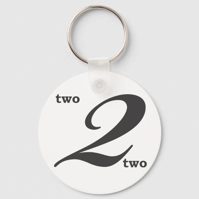 Number two keychain (Front)