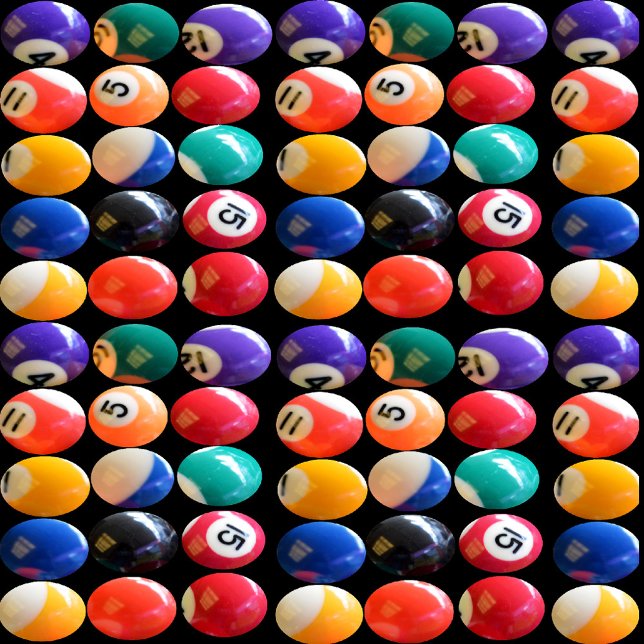 Numbered And Coloured Eightballs, Cushion (Creator Uploaded)