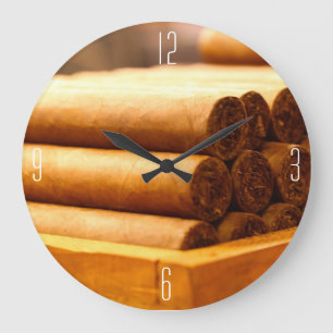 (Numbered)Hand Rolled Cigars from La Romana DR. Large Clock