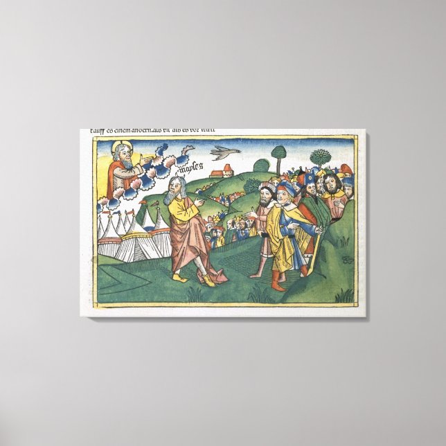 Numbers 1 1-20 Preparing for the journey from Moun Canvas Print (Front)