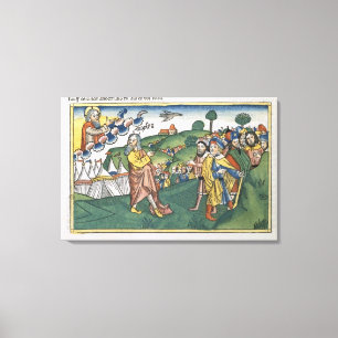 Numbers 1 1-20 Preparing for the journey from Moun Canvas Print