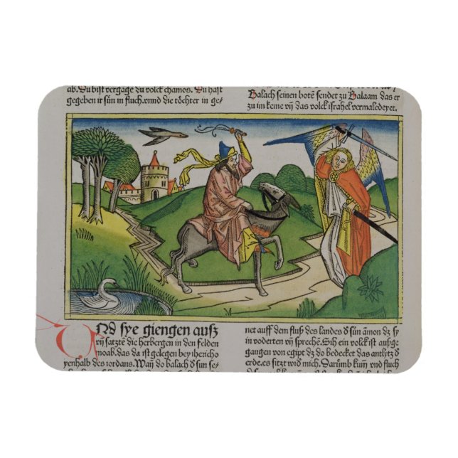 Numbers 22 20-35 Balaam's talking ass, from the 'N Magnet (Horizontal)