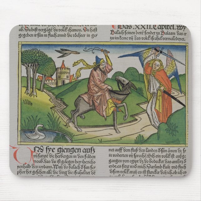 Numbers 22 20-35 Balaam's talking ass, from the 'N Mouse Pad (Front)