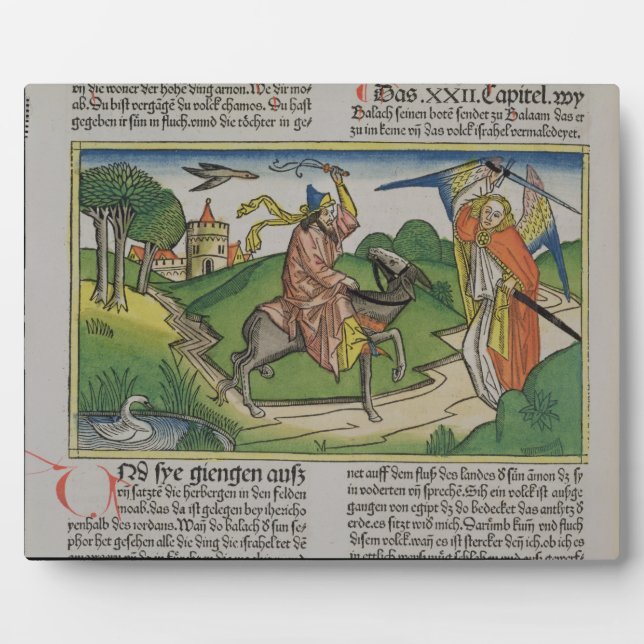 Numbers 22 20-35 Balaam's talking ass, from the 'N Plaque (Front)