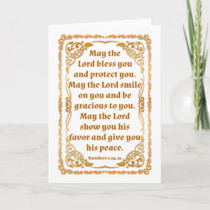 Numbers 6:24-26 Card