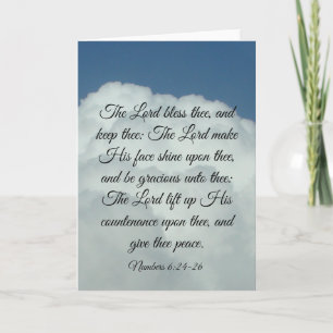 Numbers 6:24-26 card