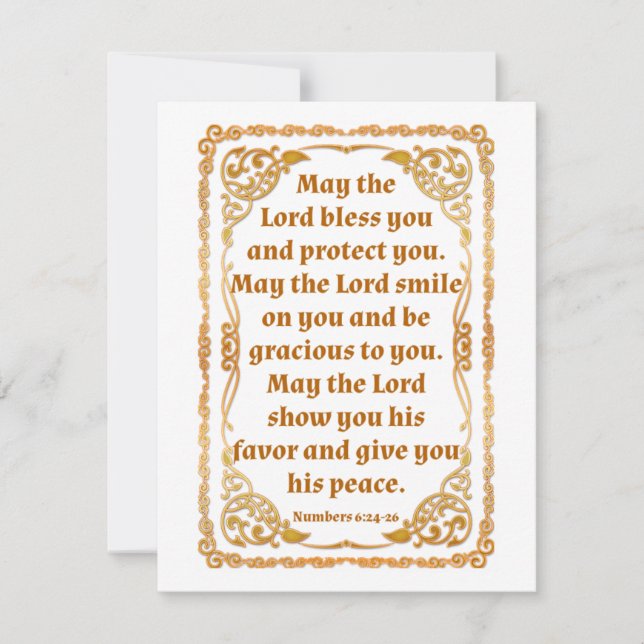Numbers 6:24-26 Card (Front)