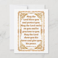 Numbers 6:24-26 Card