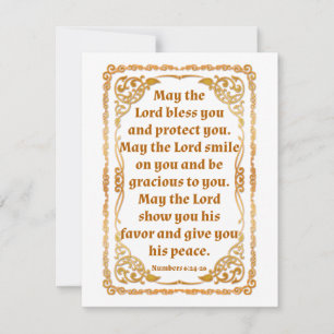 Numbers 6:24-26 Card