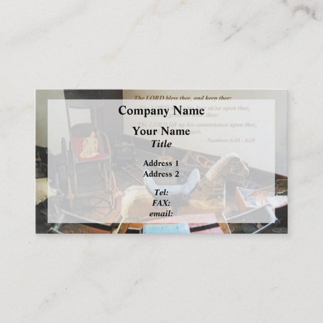 Numbers 6:24-26 The LORD bless thee, and keep thee Business Card (Front)