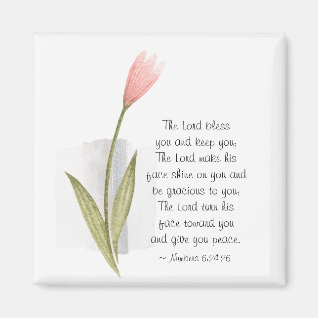 Numbers 6:24-26 The Lord Bless You and Keep You Magnet (Front)