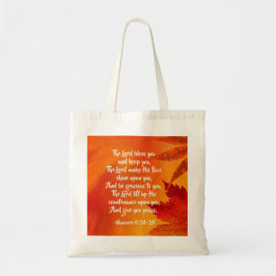 Numbers 6:24-26 The Lord Bless You, Fall Leaves Tote Bag