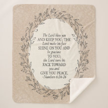 Numbers 6:24–26 The Lord Bless You Neutral Vintage