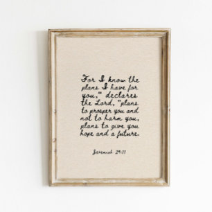 Numbers 6:24-26 The Lord Bless You Poster