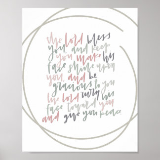 Numbers 6:24 - The Lord Bless You - Poster