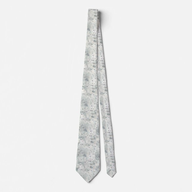 Numbers Abstract Tie (Front)