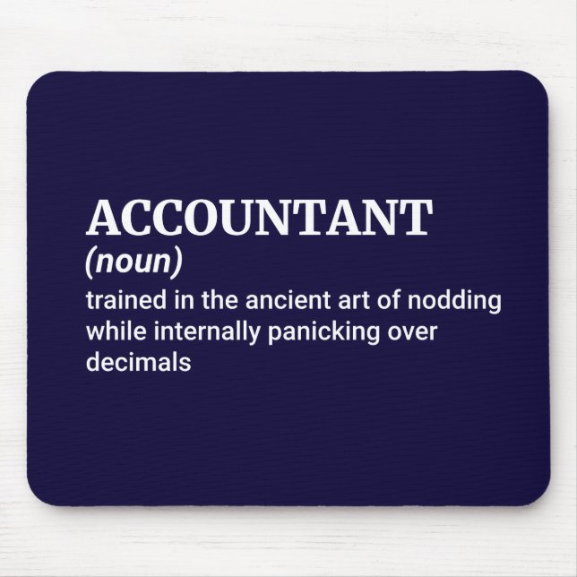 Numbers Don’t Lie – Funny Accountant Mouse Pad (Front)