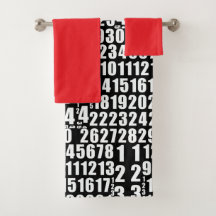 Numbers Kids Black Red