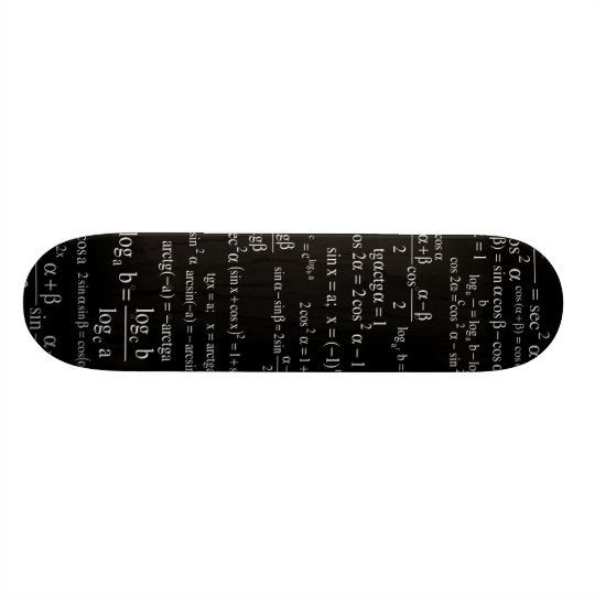 Numbers Mathematical Skateboard Deck