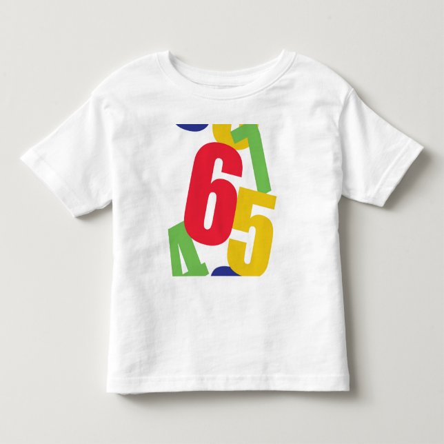 numbers toddler t-shirt (Front)