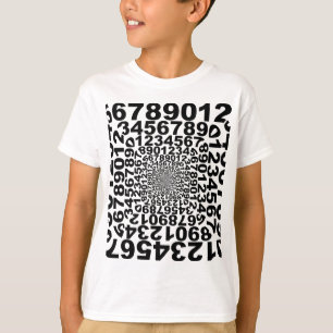 Numbers Vortex, counting whirlpool, math T-Shirt