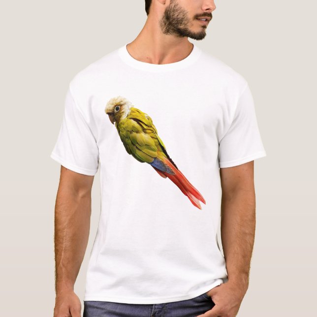 Numchoke - the Green Cheek Conure T-Shirt (Front)