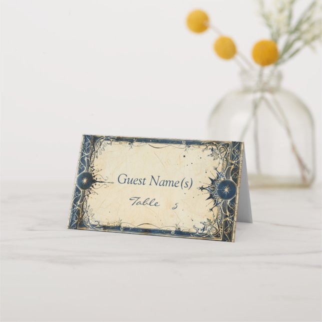 Numenorean Royal Wedding Place Card (Front)