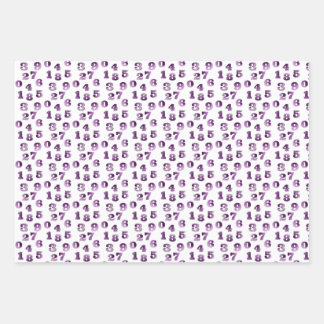 Numeral Wrapping paper Design