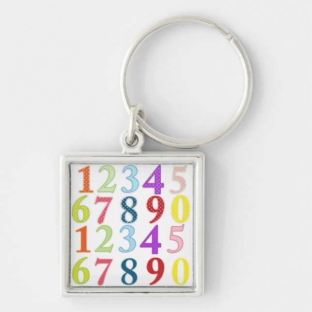Numerals Keychain (Front)