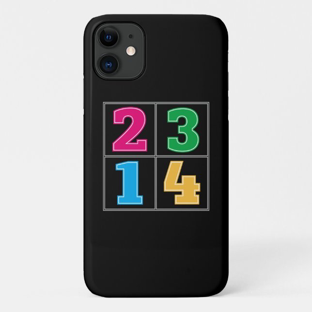 Numerical serie 1234 Case-Mate iPhone case (Back)