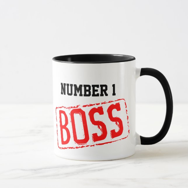 Numéro 1 Mug de café du patron | Motivation (Droite)