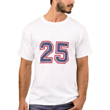 Numéro 25 T-shirt d'anniversaire