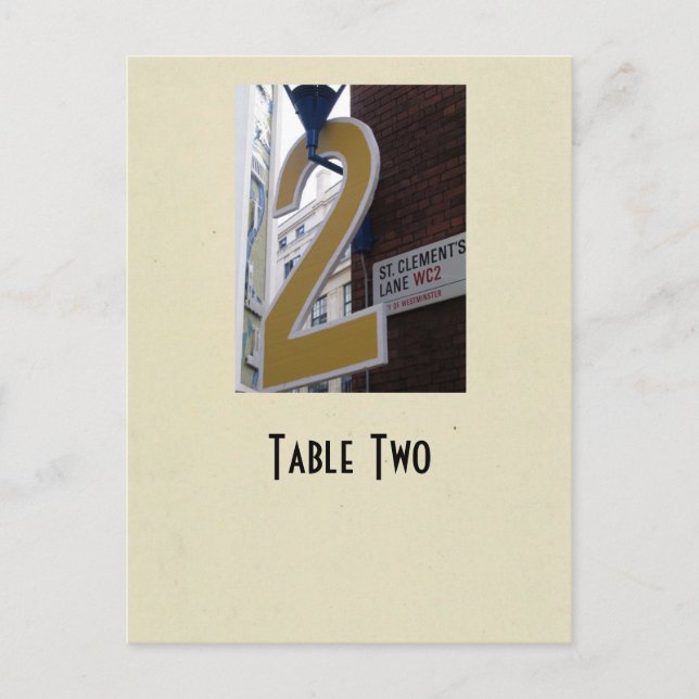 Numéro 2 table vraie carte postale en ivoire (Devant)