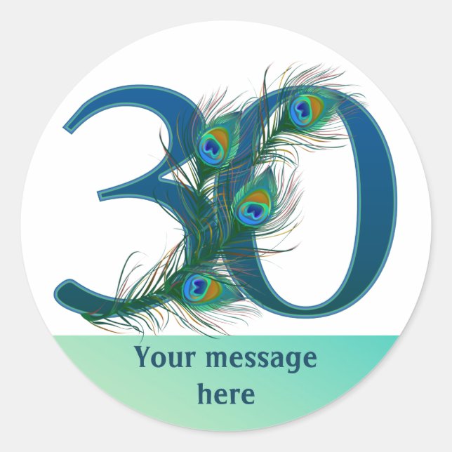 Numéro 30 Stickers (Devant)