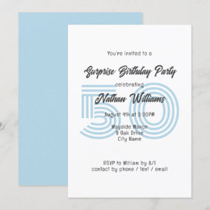 Numéro d'âge Arrière - plan Invitation de fête d'a