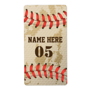 Numéro de base-ball Vintage personnalisé Rétro