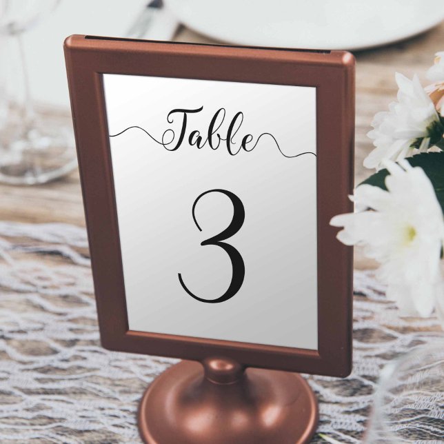 Numéro de carte de table mariage 3 (Créateur téléchargé)