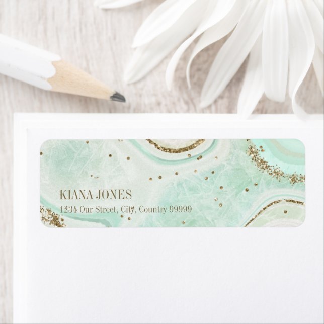 Numéro de référence V2 du Mariage Agate Abstrait82 (En situation)