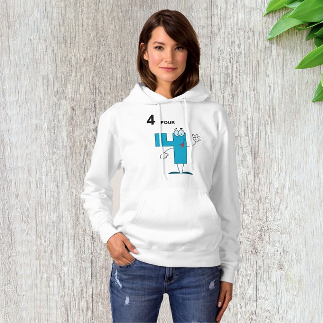 Numéro de sourire 4 Femmes Sweat - shirts à capuch (Créateur téléchargé)