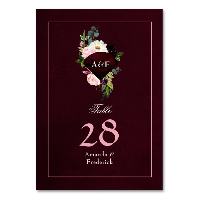 Numéro De Table 40e anniversaire du Mariage de Ruby (Par défaut)