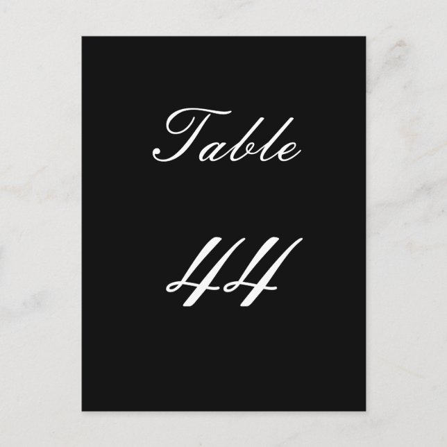 Numéro de table 44 (Devant)