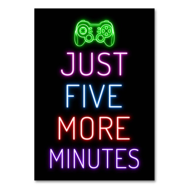 Numéro De Table 5 minutes de plus (Par défaut)