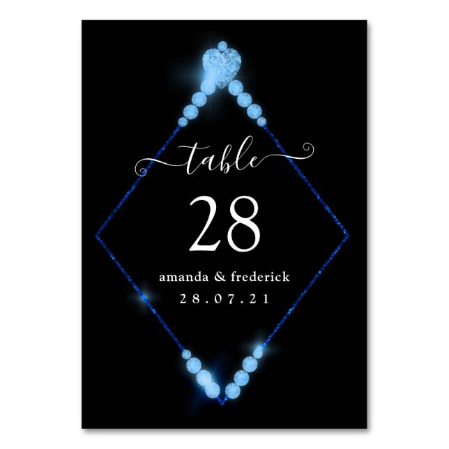 Numéro De Table 60e anniversaire du Mariage de diamant Numéro de t (Par défaut)