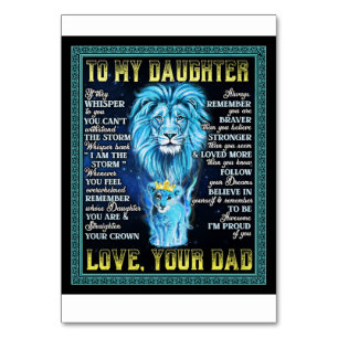 Numéro De Table À Mon Don Lion Fille, Don De Lion Papa